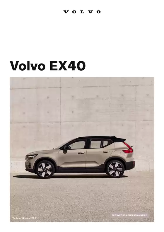 Catalogue VOLVO à Paris | Volvo EX40 | 2026-01-07T00:00:00.000Z - 2027-01-31T00:00:00.000Z