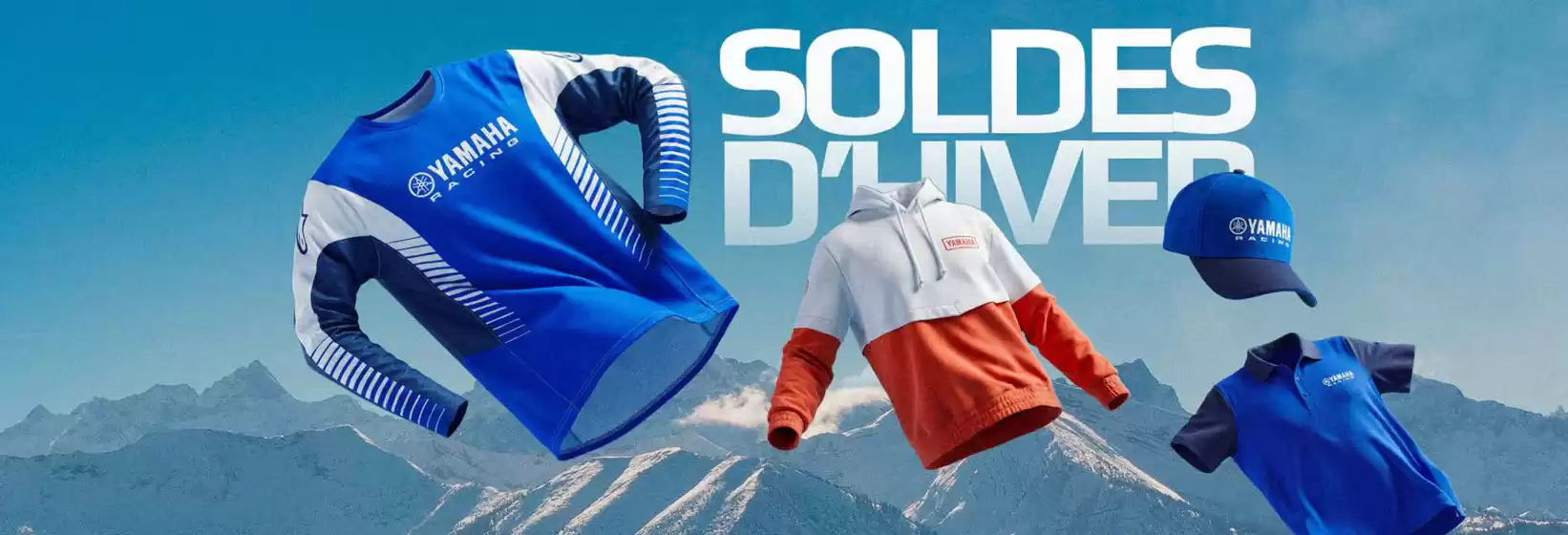 Catalogue Yamaha à Paris | Jusqu'à 50 % de réduction sur de nombreux articles vestimentaire lifestyle, goodies, équipements pilote et accessoires moto/scooter | 2026-01-07T00:00:00.000Z - 2026-02-03T00:00:00.000Z