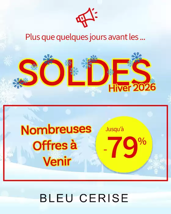 Catalogue Bleu Cerise à Montauban |  SOLDES D’HIVER : C’EST PARTI ! | 2026-01-08T00:00:00.000Z - 2026-02-03T00:00:00.000Z