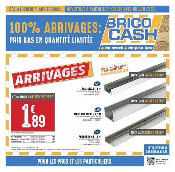 Catalogue Brico Cash à Nantes | Arrivages | 2026-01-08T00:00:00.000Z - 2026-01-22T00:00:00.000Z