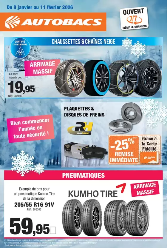Catalogue Autobacs à Pau | Promotion du moment | 2026-01-08T00:00:00.000Z - 2026-02-11T00:00:00.000Z