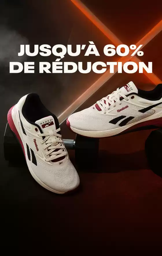 Catalogue Reebok à Bonneuil-sur-Marne | Jusqu'à 60% de Réduction | 2026-01-08T00:00:00.000Z - 2026-02-03T00:00:00.000Z