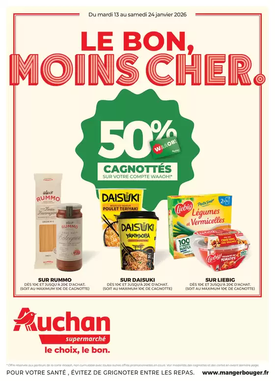 Catalogue Auchan Supermarché | Petits prix savoureux | 2026-01-13T00:00:00.000Z - 2026-01-24T00:00:00.000Z