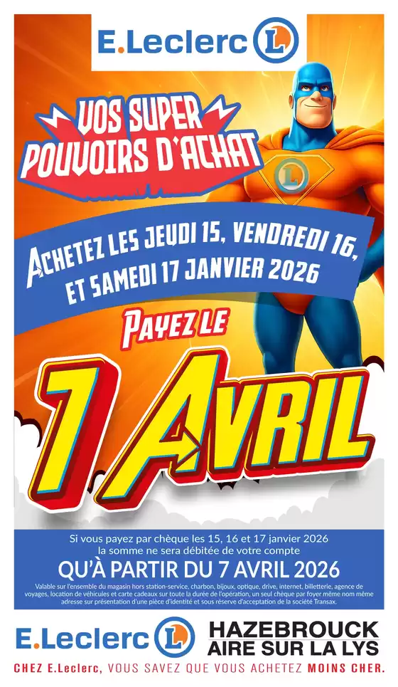 Catalogue E.Leclerc à Pertain | Tract mag 12 au 18 janvier | 2026-01-15T00:00:00.000Z - 2026-04-07T00:00:00.000Z