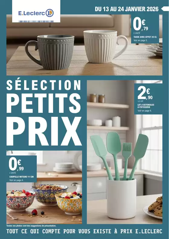 Catalogue E.Leclerc à Lafrançaise | PETITS PRIX SCAOUEST JANVIER | 2026-01-13T00:00:00.000Z - 2026-01-24T00:00:00.000Z
