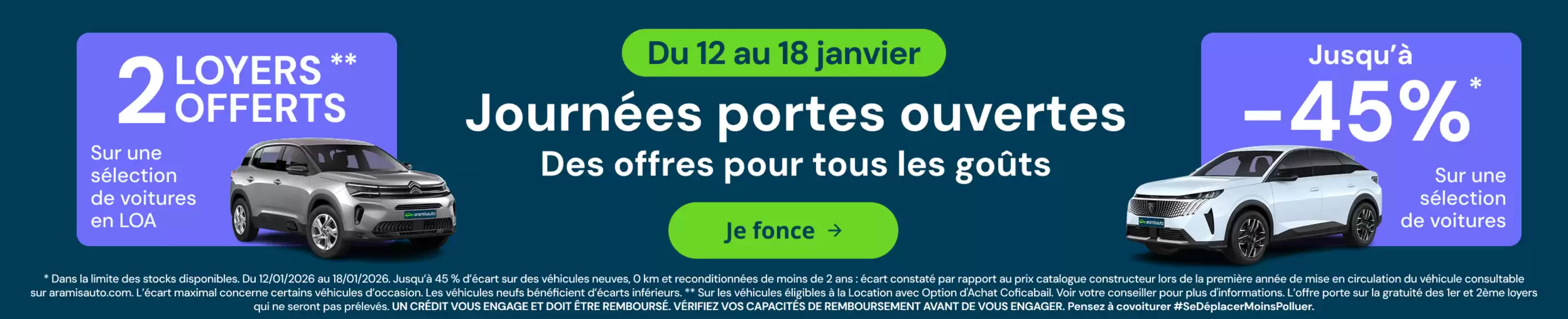 Catalogue Aramis Auto à Perroy | 2 loyers offerts | 2026-01-12T00:00:00.000Z - 2026-01-18T00:00:00.000Z