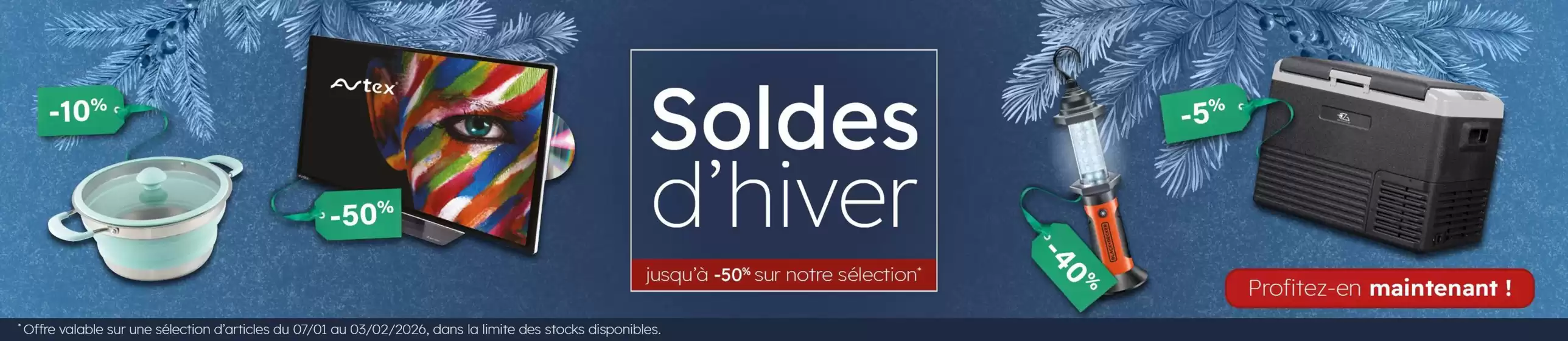 Catalogue Top Accessoires à Saint-Laurent-de-Cerdans | Soldes d'hiver | 2026-01-12T00:00:00.000Z - 2026-02-03T00:00:00.000Z