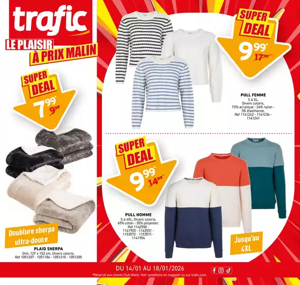 Catalogue Trafic à Fréjus | LE PLAISIR À PRIX MALIN | 2026-01-13T00:00:00.000Z - 2026-01-18T00:00:00.000Z