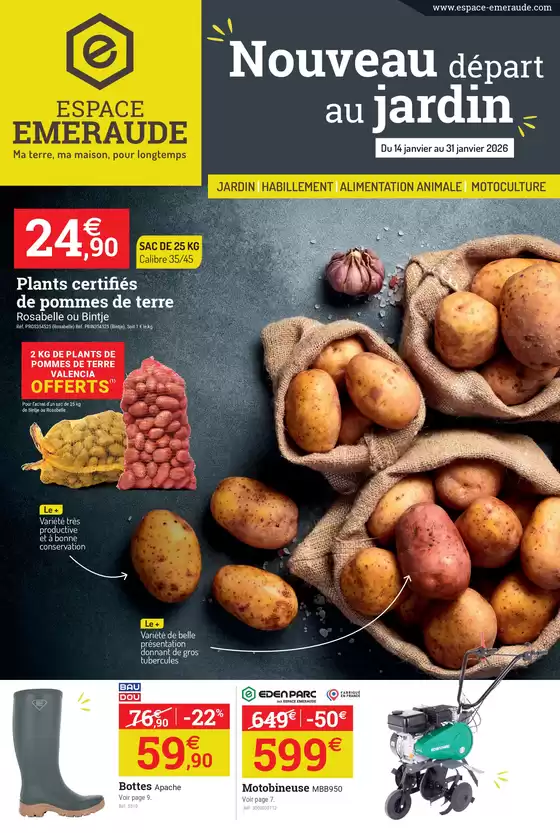 Catalogue Espace emeraude | Nouveau Départ au Jardin | 2026-01-14T00:00:00.000Z - 2026-01-31T00:00:00.000Z