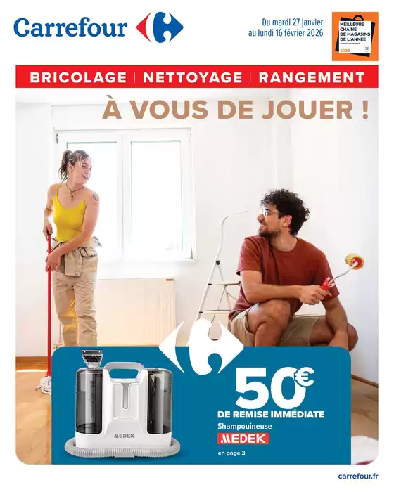 Catalogue Carrefour Drive à Caen | BRICOLAGE NETTOYAGE RANGEMENT | 2026-01-27T00:00:00.000Z - 2026-02-16T00:00:00.000Z
