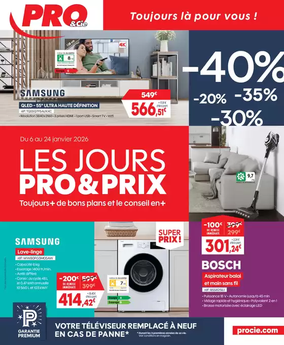 Catalogue PRO&Cie | LES JOURS PRO & PRIX | 2026-01-14T00:00:00.000Z - 2026-01-24T00:00:00.000Z