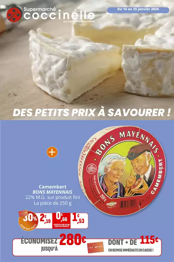 Catalogue Coccinelle Supermarché à Laveissière | ES PETITS PRIX À SAVOURER ! DES PETITS PRIX À SAVOURER ! | 2026-01-14T00:00:00.000Z - 2026-01-25T00:00:00.000Z