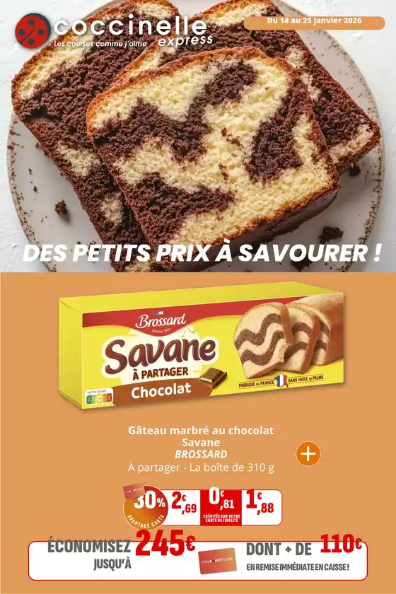 Catalogue Coccinelle Express à Laveissière | DES PETITS PRIX À SAVOURER ! | 2026-01-14T00:00:00.000Z - 2026-01-25T00:00:00.000Z