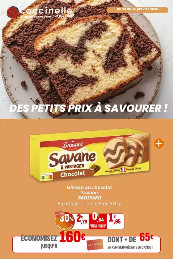 Catalogue Coccinelle Express à  | DES PETITS PRIX À SAVOURER ! | 2026-01-14T00:00:00.000Z - 2026-01-25T00:00:00.000Z