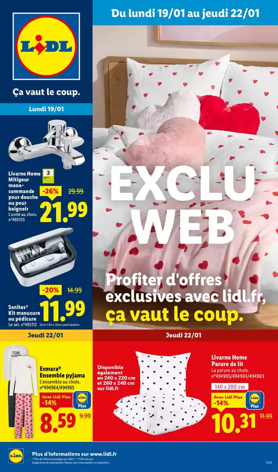 Catalogue Lidl à Eu | Profiter d'offres exclusives avec lidl.fr, ça vaut le coup | 2026-01-19T00:00:00.000Z - 2026-01-25T00:00:00.000Z