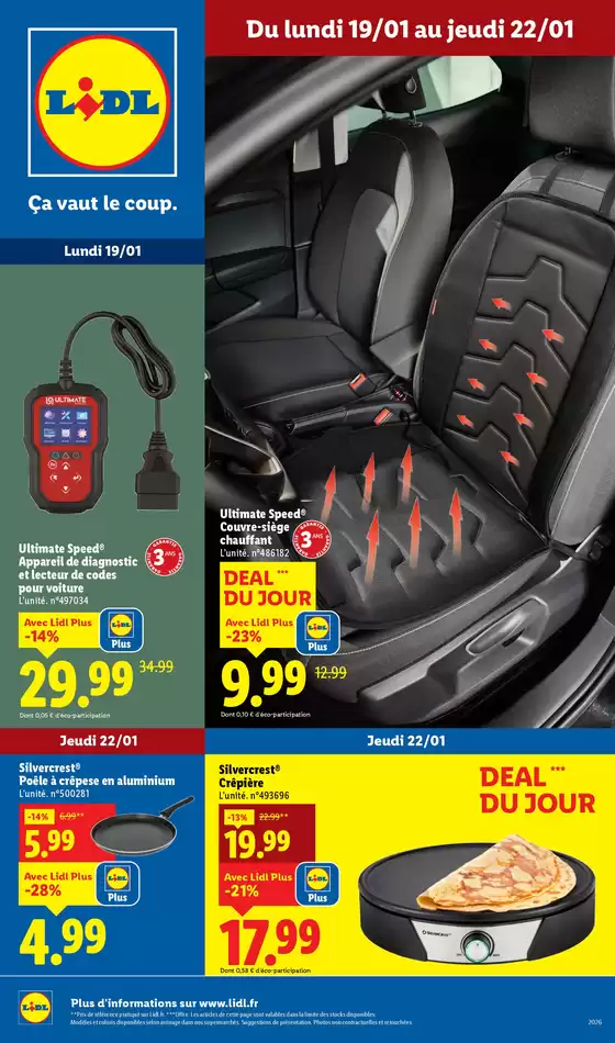 Catalogue Lidl à Eu | Deal du jour | 2026-01-19T00:00:00.000Z - 2026-01-20T00:00:00.000Z