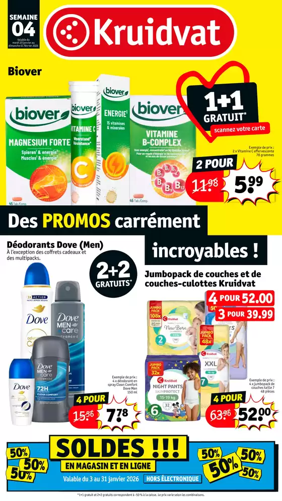 Catalogue Kruidvat à Eu | Des PROMOS carrément incroyables ! | 2026-01-03T00:00:00.000Z - 2026-01-31T00:00:00.000Z