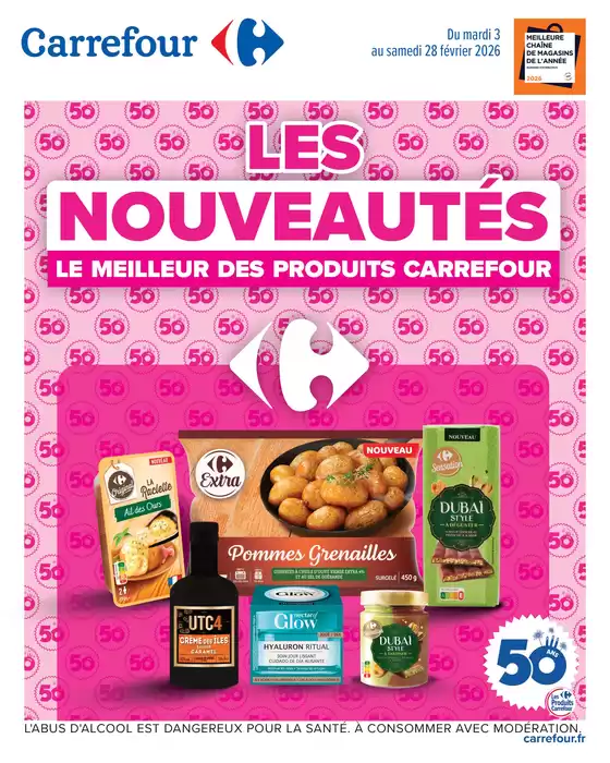 Catalogue Carrefour à Bondy | LES NOUVEAUTÉS LE MEILLEUR DES PRODUITS CARREFOUR | 2026-01-21T00:00:00.000Z - 2026-02-28T00:00:00.000Z