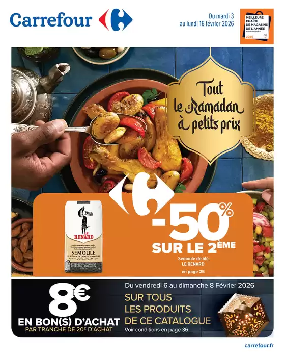 Catalogue Carrefour Drive à Avignon | TOUT LE RAMADAN À PETITS PRIX | 2026-02-03T00:00:00.000Z - 2026-02-16T00:00:00.000Z