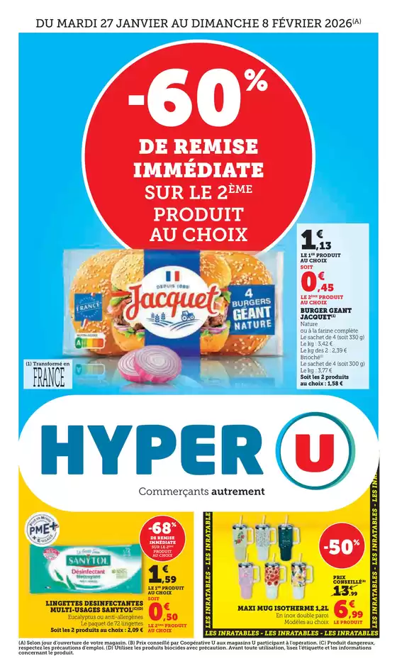 Catalogue Hyper U à Montpellier | Foire Petits Prix | 2026-01-27T00:00:00.000Z - 2026-02-08T00:00:00.000Z