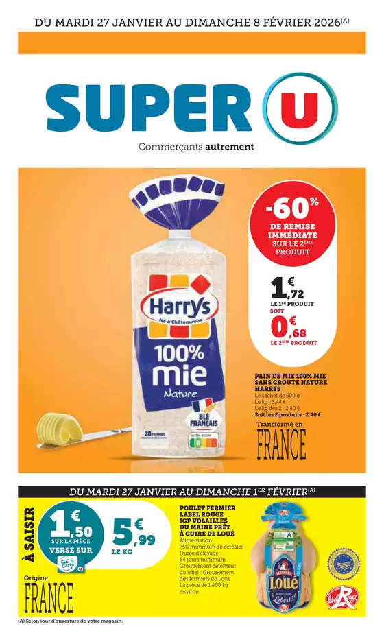 Catalogue Super U à Montpellier | Foire Petits Prix | 2026-01-27T00:00:00.000Z - 2026-02-08T00:00:00.000Z