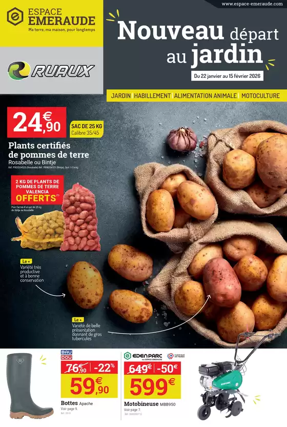 Catalogue Espace emeraude | Catalogue Nouveau Départ au Jardin | 2026-01-22T00:00:00.000Z - 2026-02-15T00:00:00.000Z