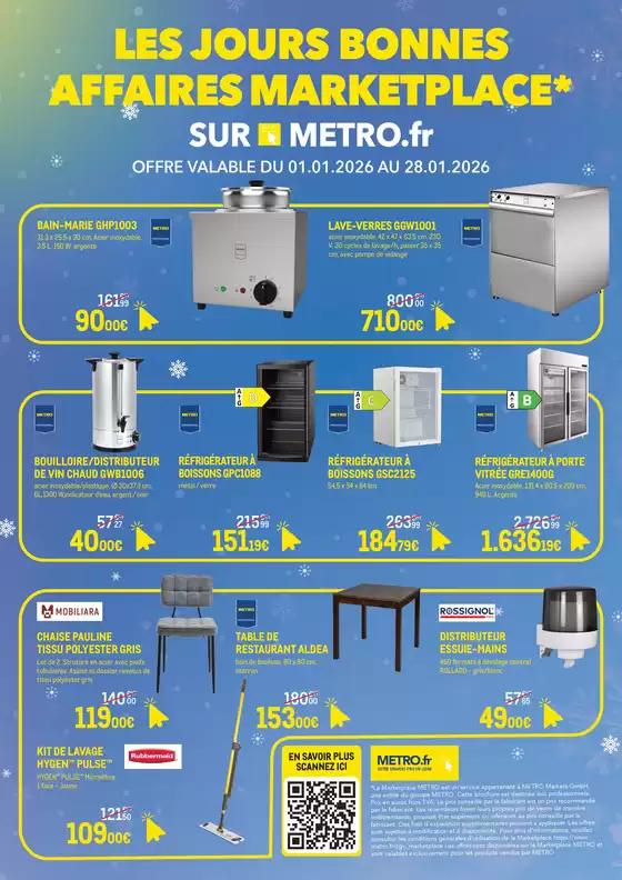 Catalogue Metro à Anglet | Offres Exclusives Marketplace | 2026-01-23T00:00:00.000Z - 2026-01-28T00:00:00.000Z