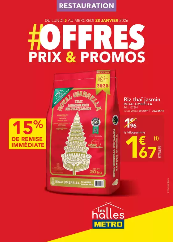 Catalogue Metro à Anglet | Sélection promos Restauration | 2026-01-23T00:00:00.000Z - 2026-01-28T00:00:00.000Z
