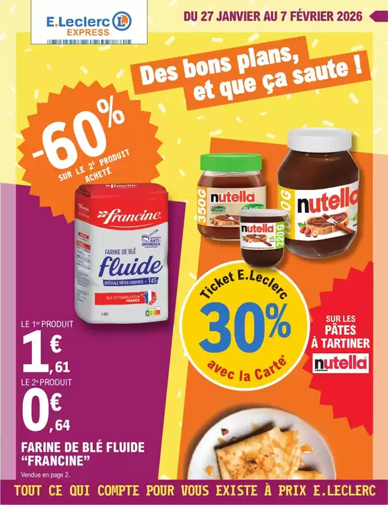 Catalogue E.Leclerc à | DEPENSER MOINS 1 - EXPRESS | 2026-01-27T00:00:00.000Z - 2026-02-07T00:00:00.000Z