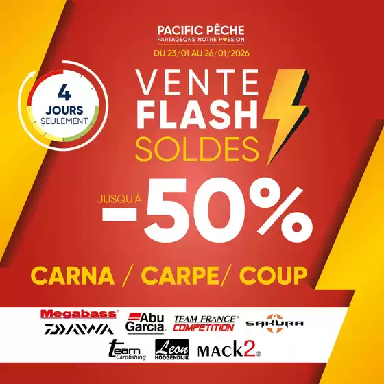 Catalogue Pacific Pêche à Charenton-le-Pont | DERNIER JOUR Vente Flash | 2026-01-26T00:00:00.000Z - 2026-01-26T00:00:00.000Z