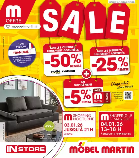 Catalogue Möbel Martin à Nice | SALE | 2026-01-26T00:00:00.000Z - 2026-01-31T00:00:00.000Z