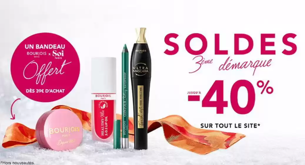 Catalogue Bourjois à Calvi | SOLDES - dernière démarque : jusqu’à -40 % | 2026-01-26T00:00:00.000Z - 2026-02-03T00:00:00.000Z