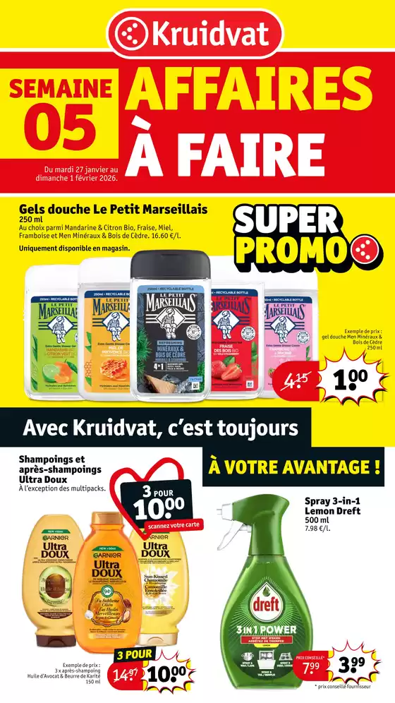 Catalogue Kruidvat à La Roche-Chalais | AFFAIRES À FAIRE | 2026-01-27T00:00:00.000Z - 2026-02-01T00:00:00.000Z