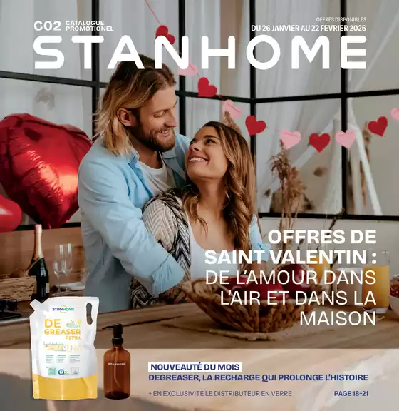 Catalogue Stanhome à La Roche-Chalais | OFFRES DE SAINT VALENTIN : DE L’AMOUR DANS L’AIR ET DANS LA MAISON | 2026-01-26T00:00:00.000Z - 2026-02-22T00:00:00.000Z