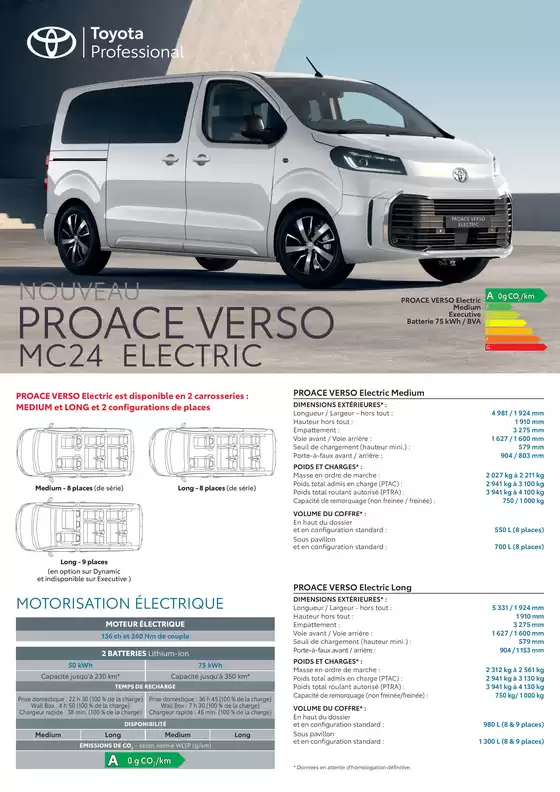 Catalogue Toyota à | Toyota PROACE VERSO | 2026-01-27T00:00:00.000Z - 2027-01-27T00:00:00.000Z