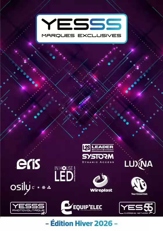 Catalogue Yesss Electrique à Gellainville | Brochure Marques Exclusives Hiver 2026 | 2026-01-01T00:00:00.000Z - 2026-03-31T00:00:00.000Z