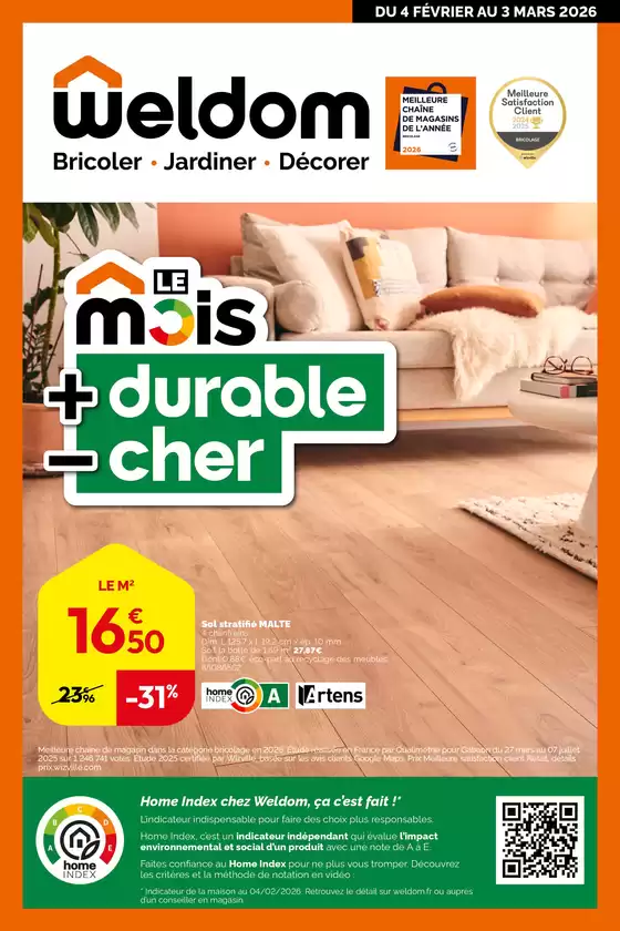 Catalogue Weldom à Saint-Branchs | Le mois plus durable moins cher | 2026-02-04T00:00:00.000Z - 2026-03-03T00:00:00.000Z