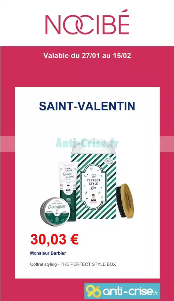 Catalogue Nocibé | Saint Valentin | 2026-01-27T00:00:00.000Z - 2026-02-15T00:00:00.000Z