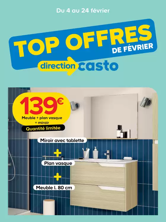 Catalogue Castorama à Angoulême | Top offres de février | 2026-02-04T00:00:00.000Z - 2026-02-24T00:00:00.000Z