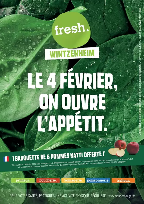 Catalogue Fresh à Falck | Le 4 février, on ouvre l’appétit. | 2026-02-04T00:00:00.000Z - 2026-02-09T00:00:00.000Z