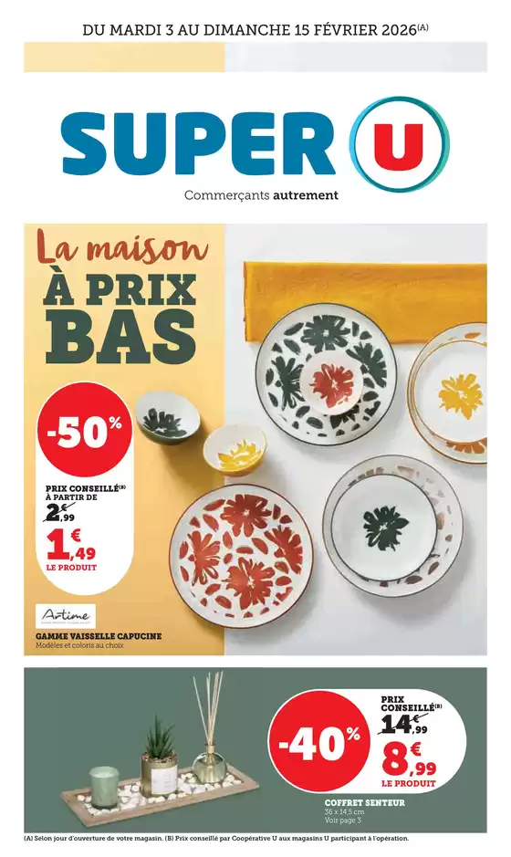 Catalogue Super U | Spécial Maison | 2026-02-03T00:00:00.000Z - 2026-02-15T00:00:00.000Z