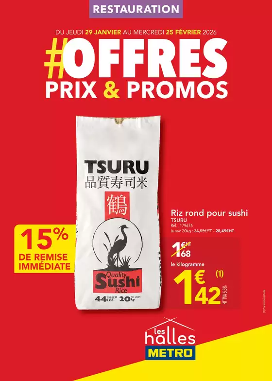 Catalogue Metro à Moisselles | Offres Prix Promos Restauration | 2026-01-29T00:00:00.000Z - 2026-02-25T00:00:00.000Z