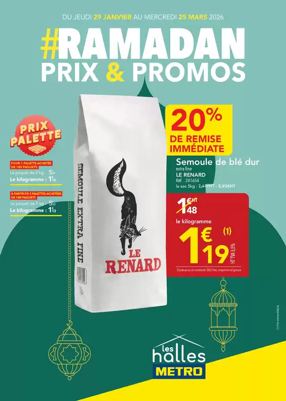 Catalogue Metro à Moisselles | Ramadan Prix Promos | 2026-01-29T00:00:00.000Z - 2026-03-25T00:00:00.000Z