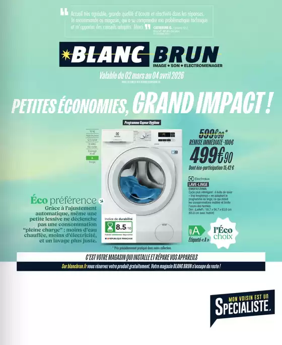 Catalogue Blanc Brun à Grenoble | Bonnes affaires et offres actuelles | 2026-03-02T00:00:00.000Z - 2026-04-04T00:00:00.000Z