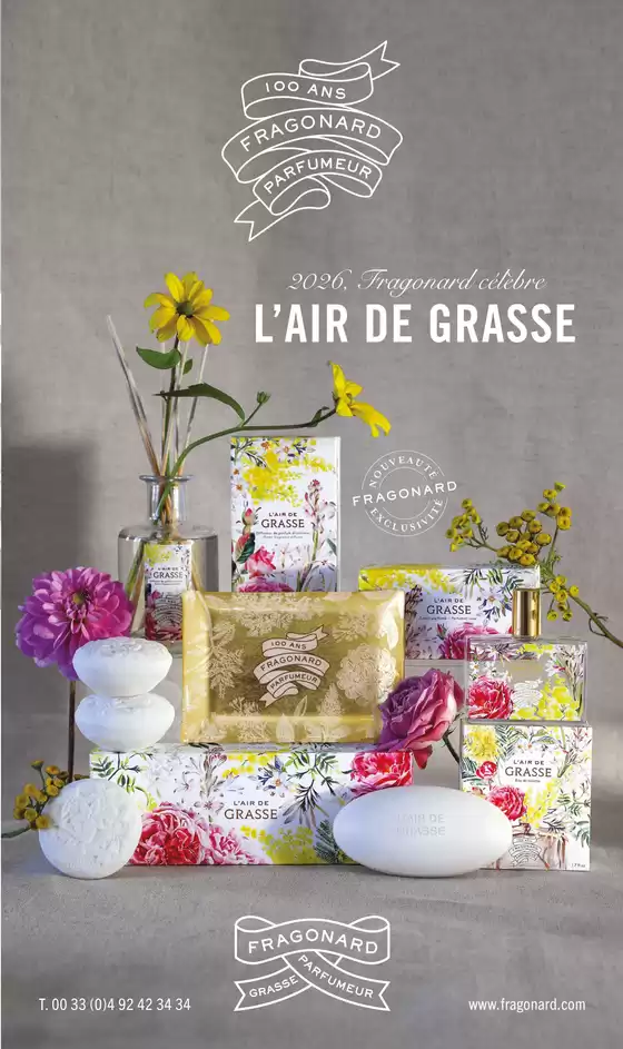 Catalogue Fragonard à Jœuf | 2026 Fragonard célèbre L’AIR DE GRASSE | 2026-01-29T00:00:00.000Z - 2026-03-31T00:00:00.000Z