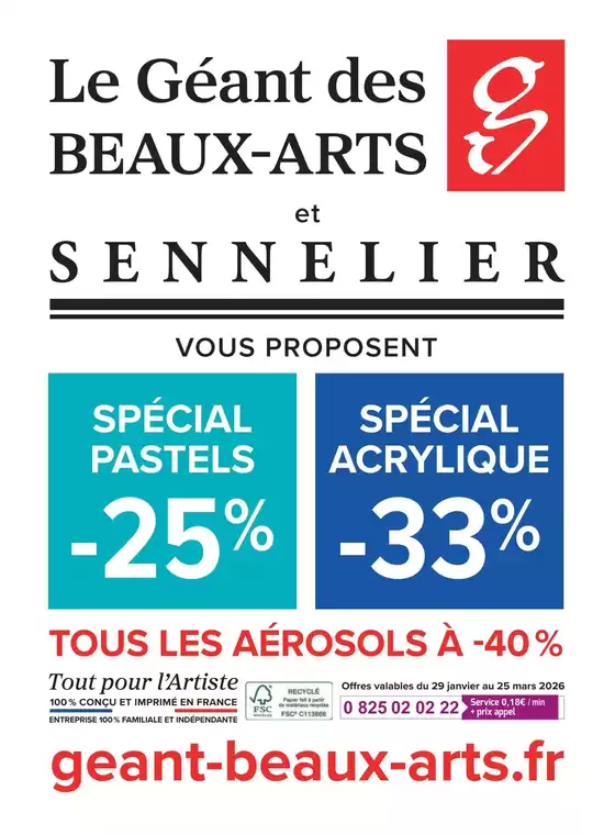 Catalogue Le Géant des Beaux-Arts | Économisez maintenant avec nos offres | 2026-01-29T00:00:00.000Z - 2026-03-25T00:00:00.000Z
