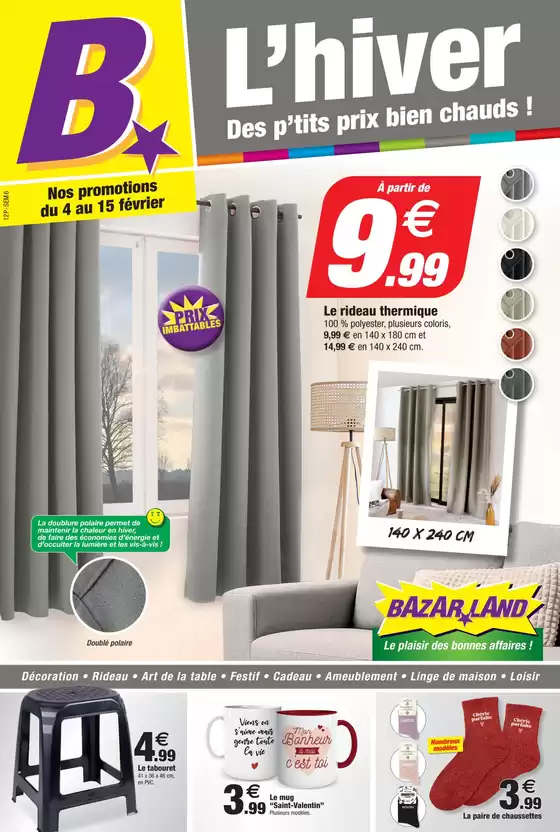 Catalogue Bazarland à Saint-Trojan-les-Bains | L'Hiver | 2026-02-04T00:00:00.000Z - 2026-02-15T00:00:00.000Z