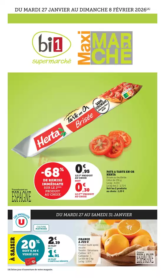 Catalogue Maximarché à Coquelles | -68% DE REMISE IMMÉDIATE SUR LE 2ÈME PRODUIT AU CHOIX | 2026-02-02T00:00:00.000Z - 2026-02-08T00:00:00.000Z