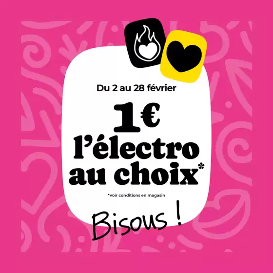 Catalogue SoCoo'c à Antony | Du 2 au 28 février 1€ l'électro au choix | 2026-02-02T00:00:00.000Z - 2026-02-28T00:00:00.000Z