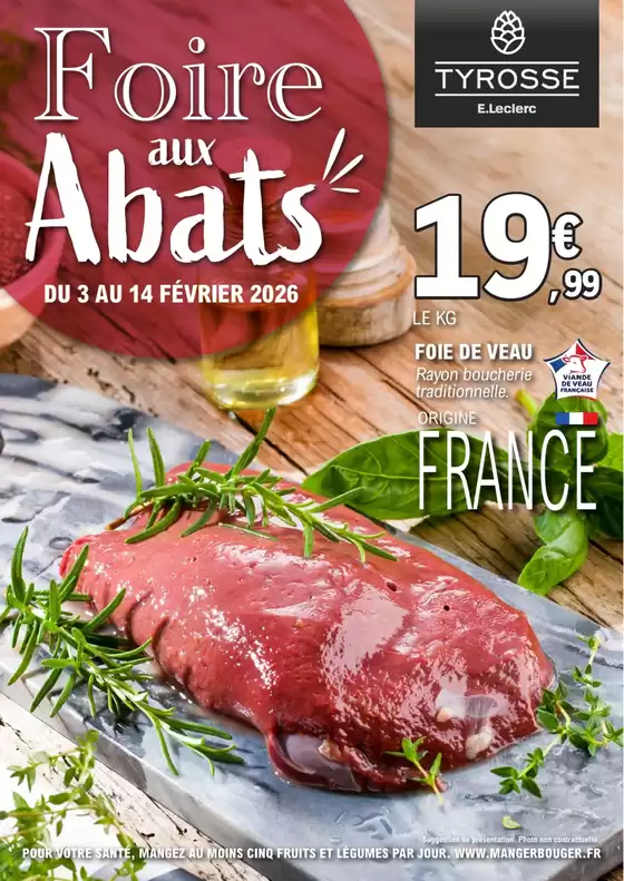 Catalogue E.Leclerc | FOIRE AUX ABATS | 2026-02-03T00:00:00.000Z - 2026-02-14T00:00:00.000Z